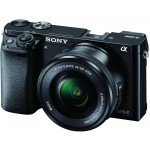 كاميرا Sony Alpha ILCE 6000L 24.3 MP Mirrorless Digital SLR مع 16-50 مم (مستشعر APS-C ، تركيز تلقائي سريع ، تركيز تلقائي على العين ، وزن خفيف) - أسود