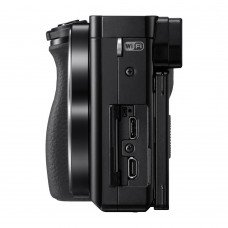 كاميرا Sony Alpha ILCE 6000L 24.3 MP Mirrorless Digital SLR مع 16-50 مم (مستشعر APS-C ، تركيز تلقائي سريع ، تركيز تلقائي على العين ، وزن خفيف) - أسود