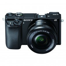 كاميرا Sony Alpha ILCE 6000L 24.3 MP Mirrorless Digital SLR مع 16-50 مم (مستشعر APS-C ، تركيز تلقائي سريع ، تركيز تلقائي على العين ، وزن خفيف) - أسود