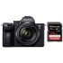 Sony Alpha ILCE-7M3K Full-Frame 24.2MP Mirrorless Digital SLR Camera with 28-70mm Zoom Lens + SanDisk 128GB Extreme Pro SDXC UHS-I Card - C10, U3, V30, 4K UHD, SD Card