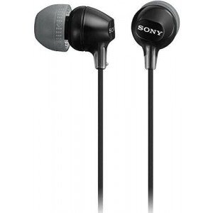 Sony MDR-EX15LP-BLACK In-Ear Headphones  Sony MDR-EX15LP-BLACK In-Ear Headphones