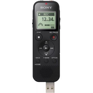 Sony ICD-PX470 Stereo Digital Voice Recorder with Built-in USB Voice Recorder, Black  Sony ICD-PX470 Stereo Digital Voice Recorder with Built-in USB Voice Recorder, Black