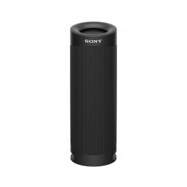 سوني مكبر صوت لاسلكي محمول خفيف الوزن بتقنية البلوتوث SRS-XB23 مقاوم للماء IP67 ومتين للاستخدام الخارجي، بطارية 12 ساعة، USB نوع C، حزام قابل للازالة ومكبر صوت، اسود