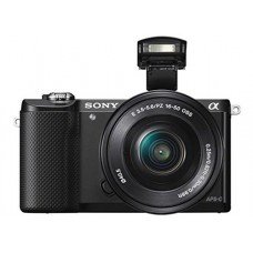 Sony Alpha ILCE-5000Y 20.1 MP Digital SLR Camera (Black) with SEL50F18 Lens
