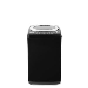 White Point Top Loading Washing Machine 13 KG GRANDO Digital Screen - Diamond Drum - Soft Close Glass Door & Anti-Rust Galvanized Metal Body In Black Color WPTL13DGBCM